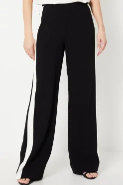 Premium Side Stripe Elastic Wide Leg Trouser