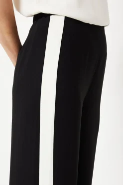 Premium Side Stripe Elastic Wide Leg Trouser