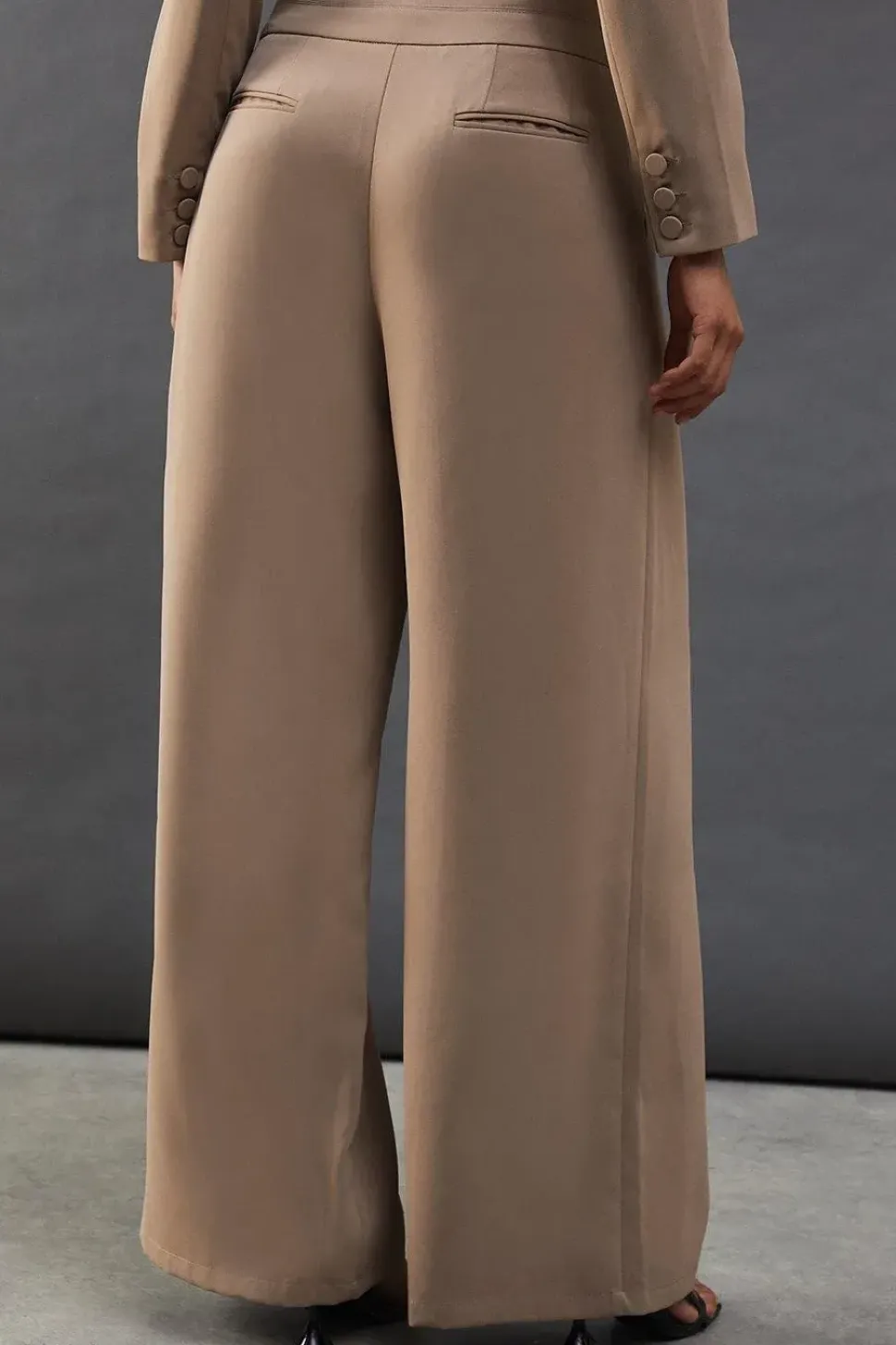 Premium Super Wide Leg Fluid Trousers