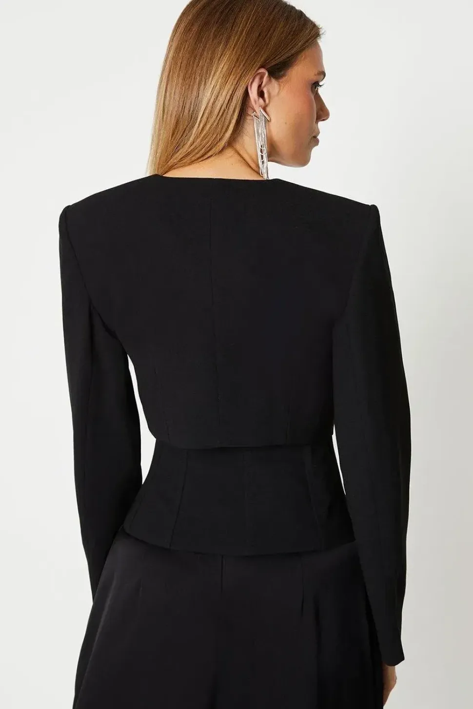 Premium Tailored Corset Peplum Blazer