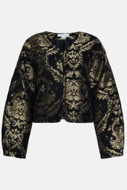 Premium Vintage Look Jacquard Coat