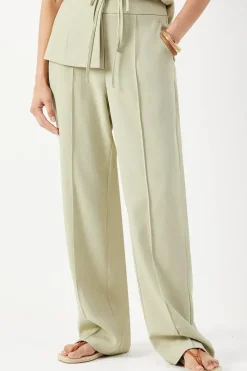 Premium Wide Leg Mid Waist Trouser