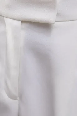 Premium Wide Leg Turn Up High Waisted Trouser