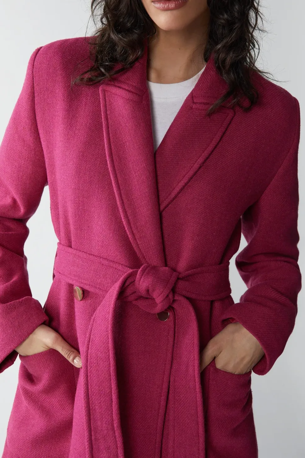 Premium Wool Look Tailored Coat