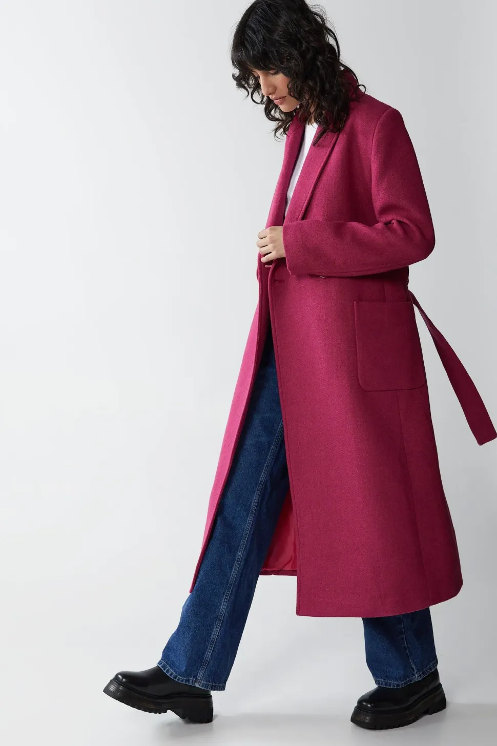 Premium Wool Look Tailored Coat