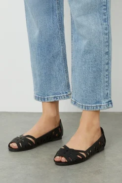 Prim Peep Toe Ballet Flats