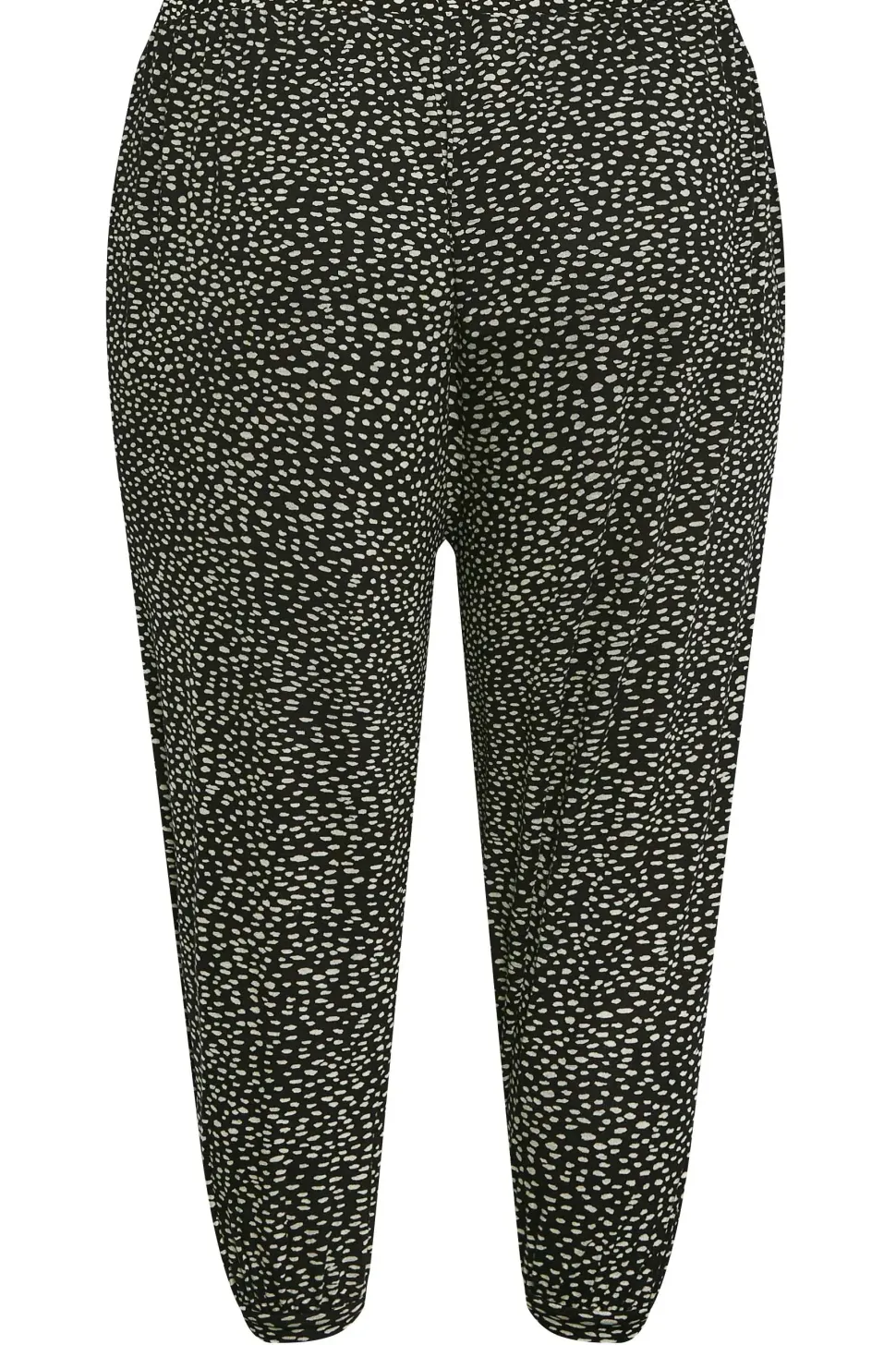 Print Cropped Harem Joggers