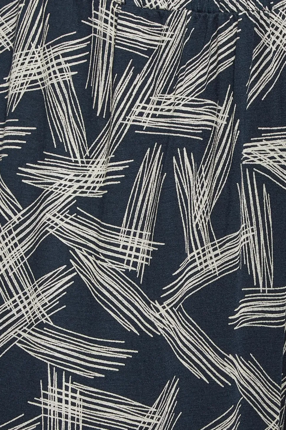 Print Cropped Harem Joggers
