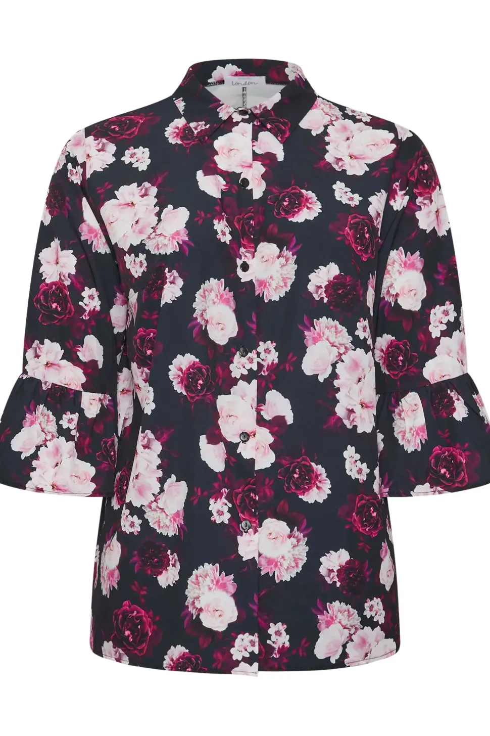 Printed Bell Sleeve Shirt