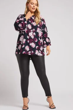 Printed Bell Sleeve Shirt