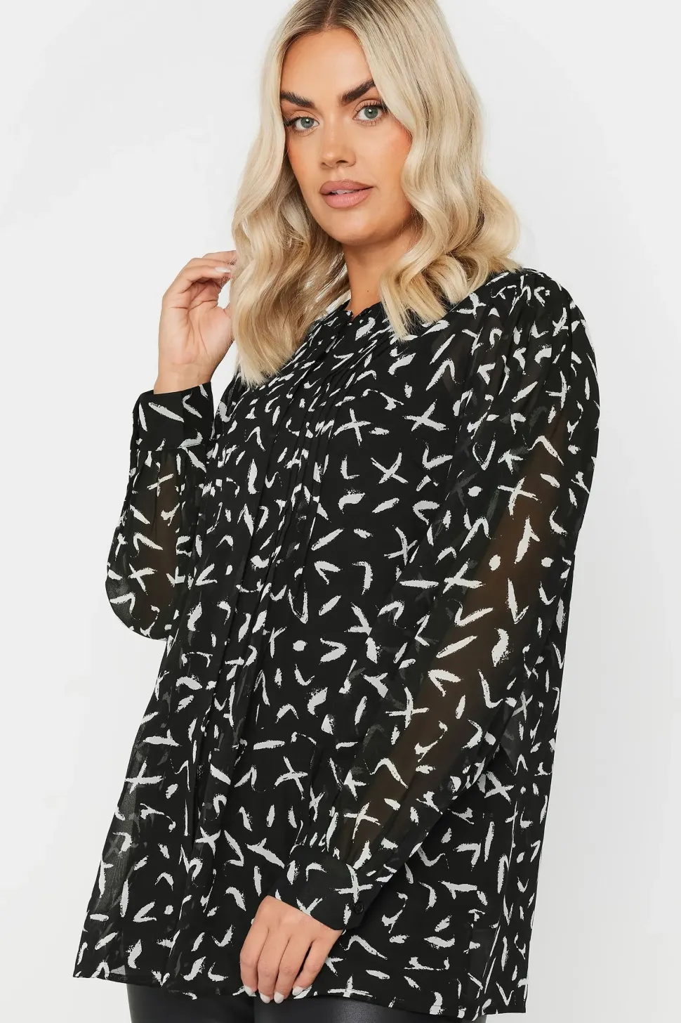 Printed Chiffon Blouse