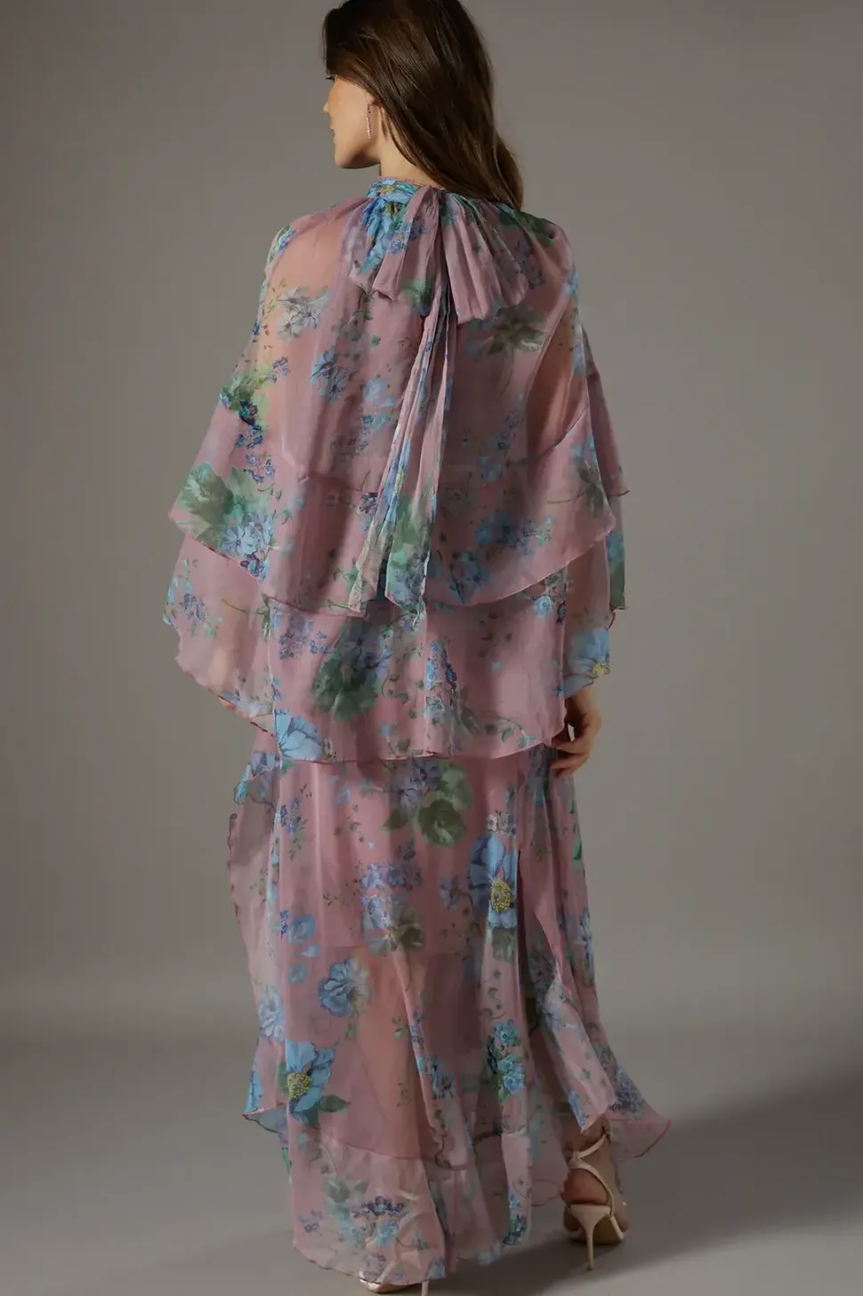 Printed Chiffon Boho Maxi Dress