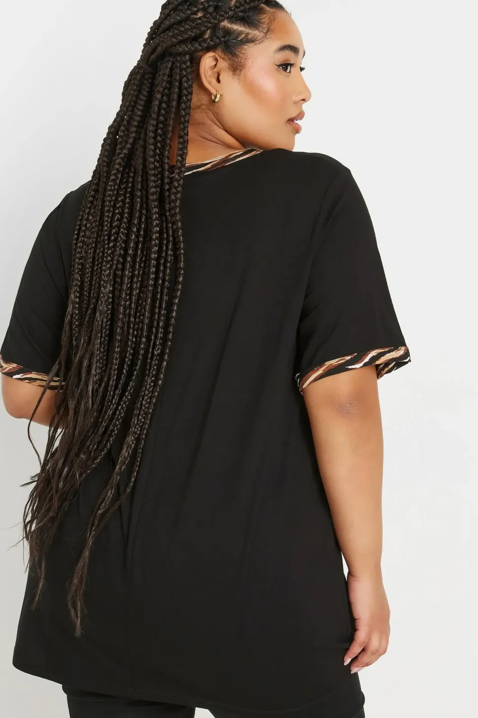 Printed Colourblock Top