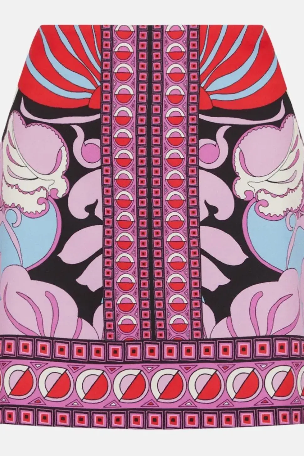Printed Crepe Mini Skirt