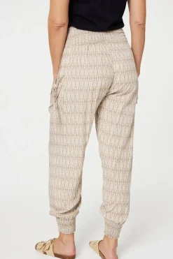 Printed Elasticated Harem Pants