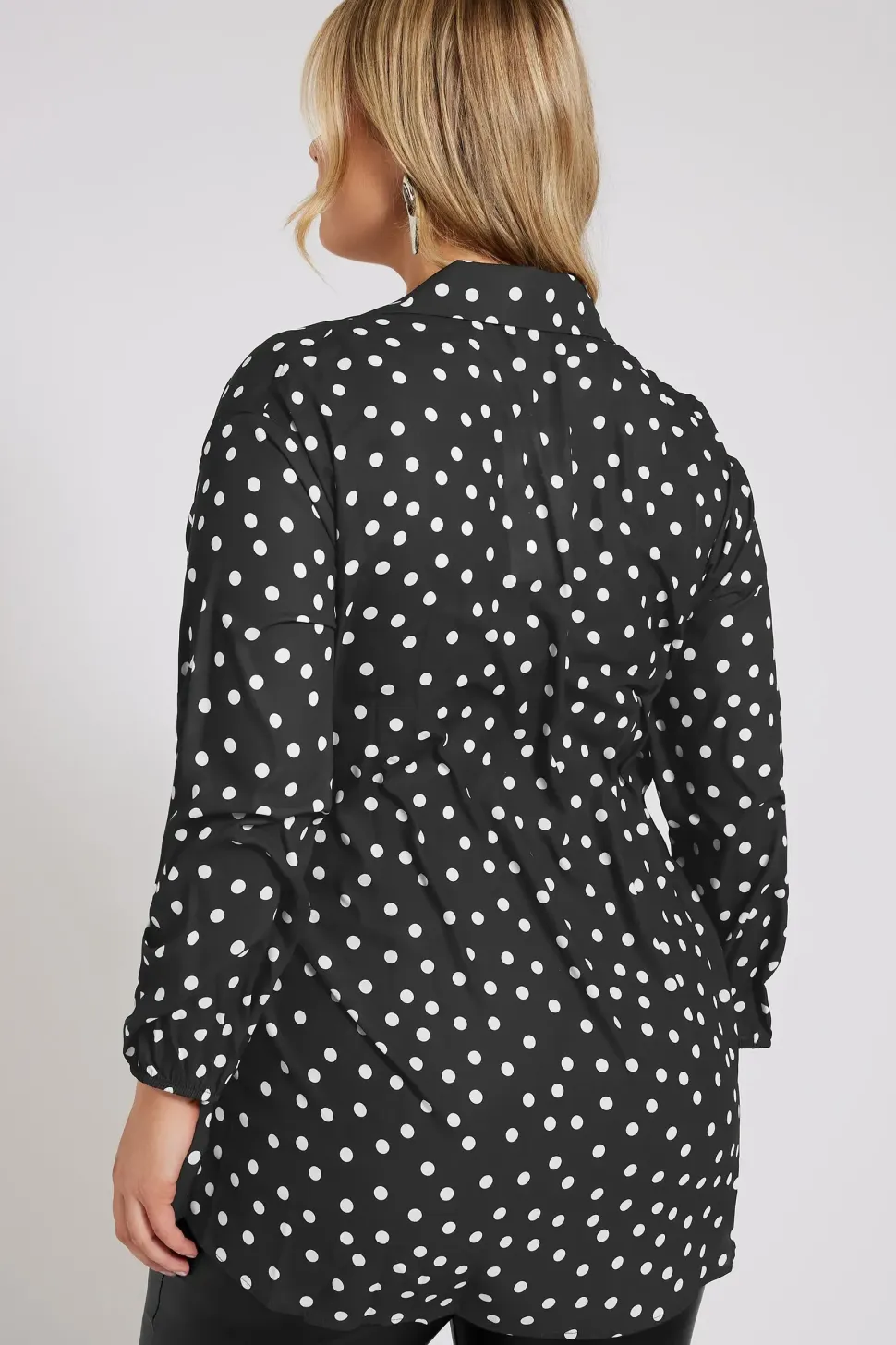 Printed Gathered Side Shirt