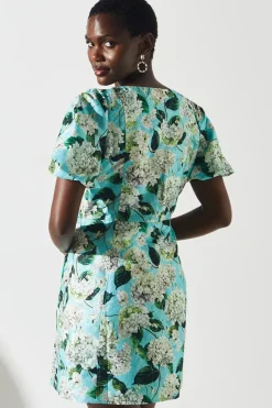 Printed Jacquard Mini Dress