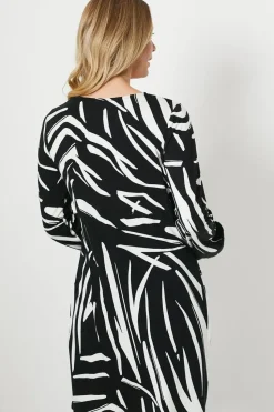 Printed Jersey Shift Dress