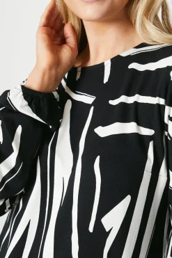 Printed Jersey Shift Dress