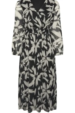 Printed Maxi Wrap Dress