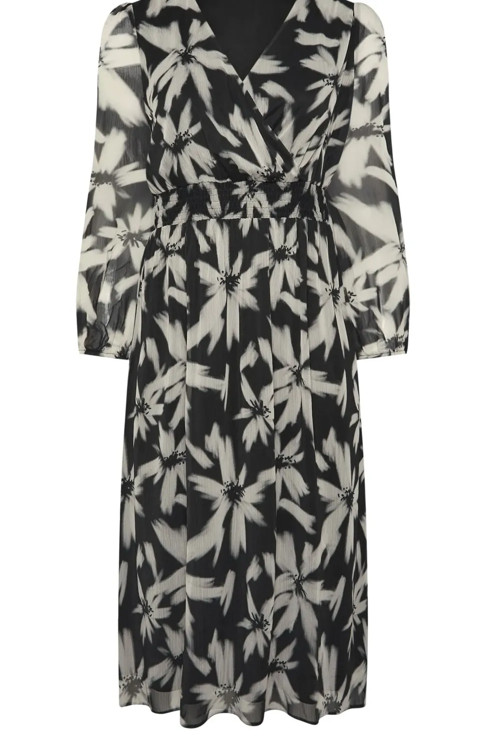 Printed Maxi Wrap Dress