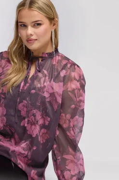 Printed Metallic Blouse