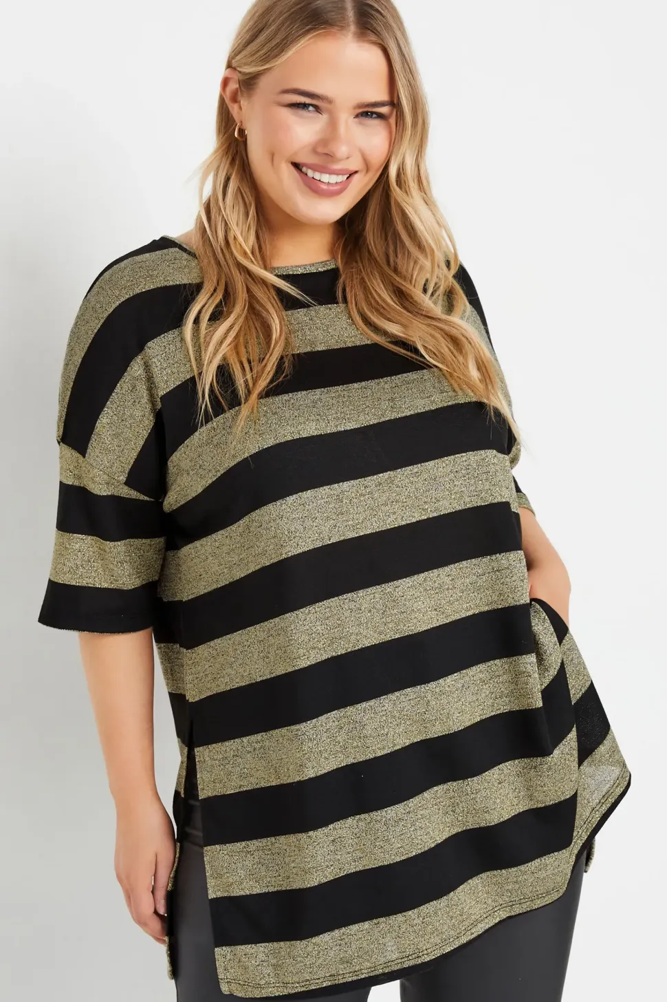 Printed Metallic Top