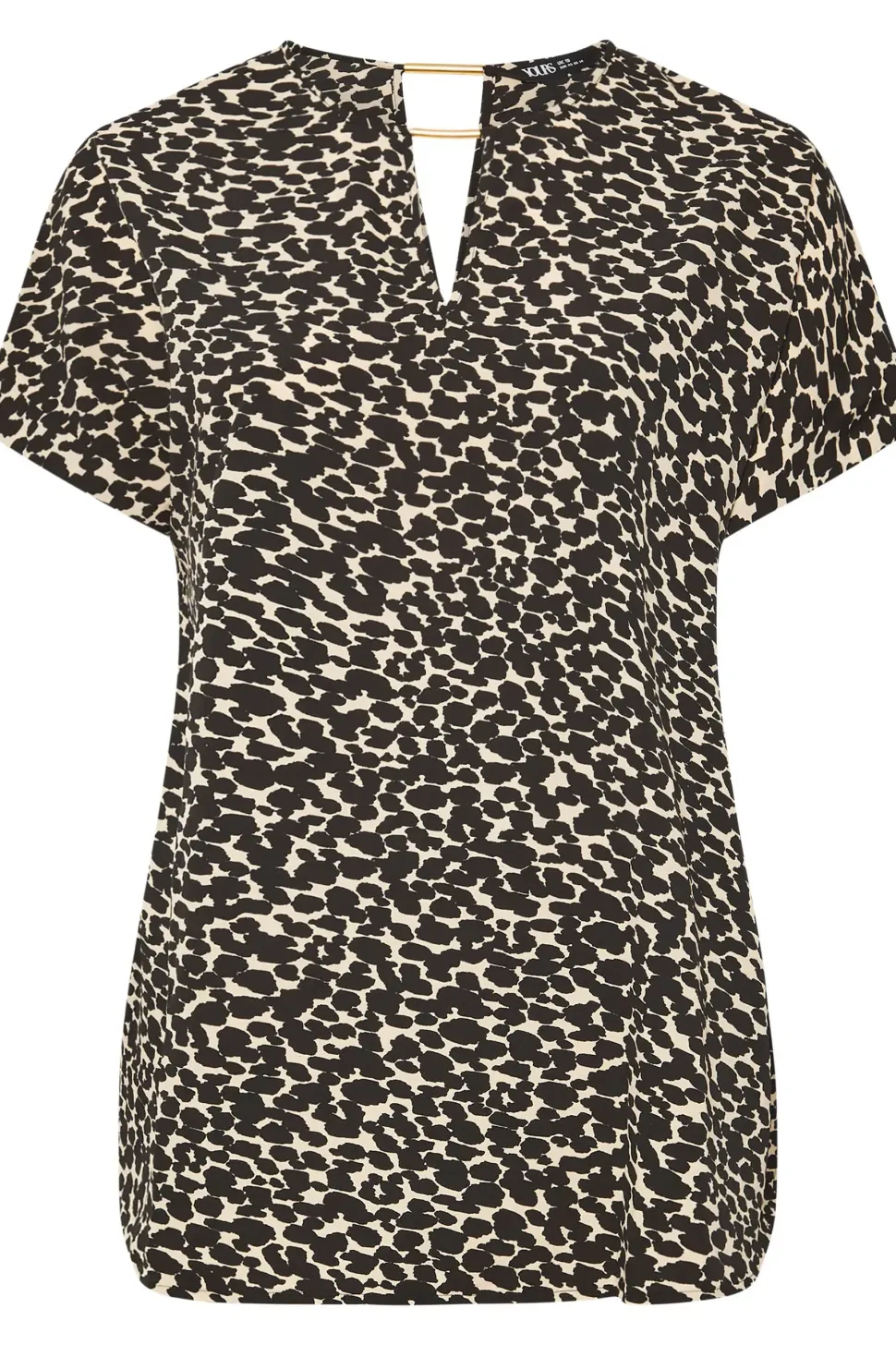 Printed Metal Trim Blouse
