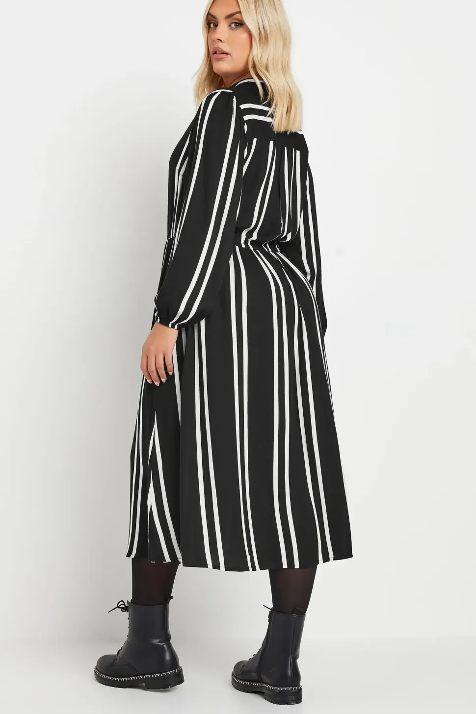 Printed Midi Shirt Dress