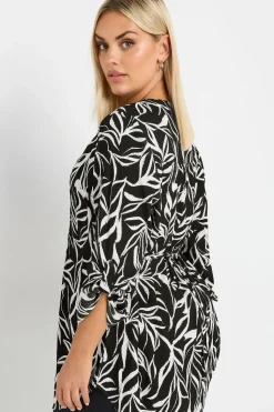 Printed Pintuck Blouse