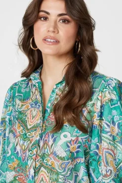 Printed Puff 1/2 Sleeve Shirt