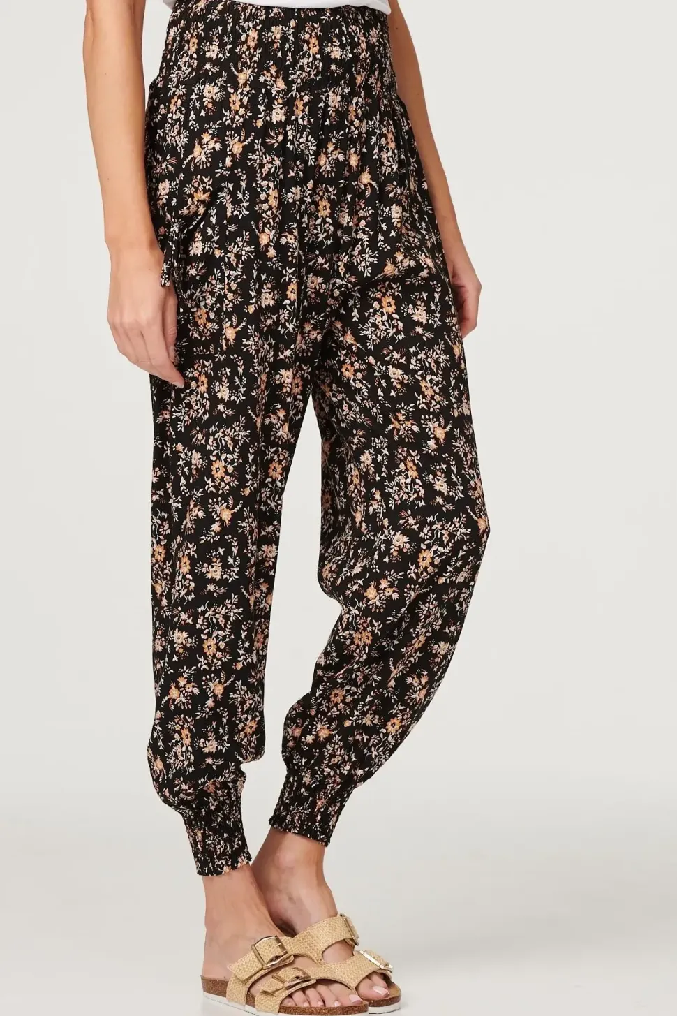Printed Relaxed Tapered Harem Pants