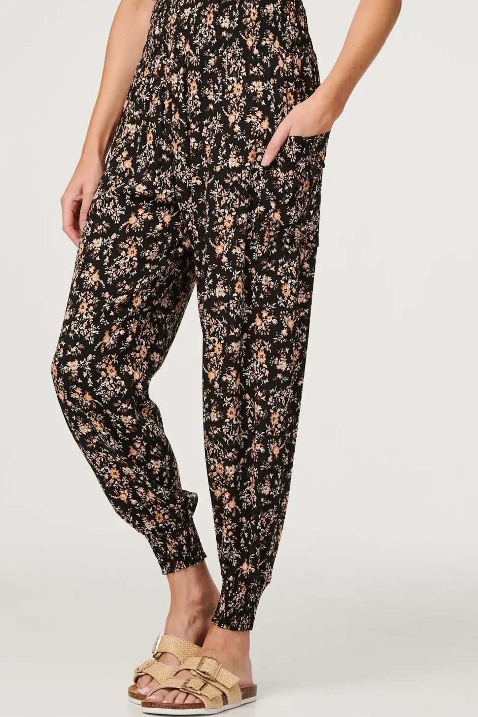 Printed Relaxed Tapered Harem Pants