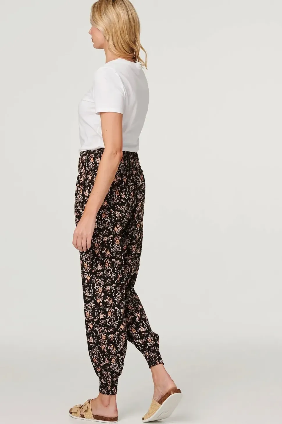 Printed Relaxed Tapered Harem Pants