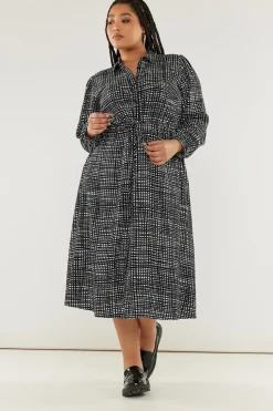 Printed Shirt Dress