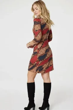 Printed Short Hem Tunic Dress