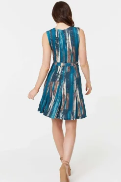 Printed Sleeveless Short Dress