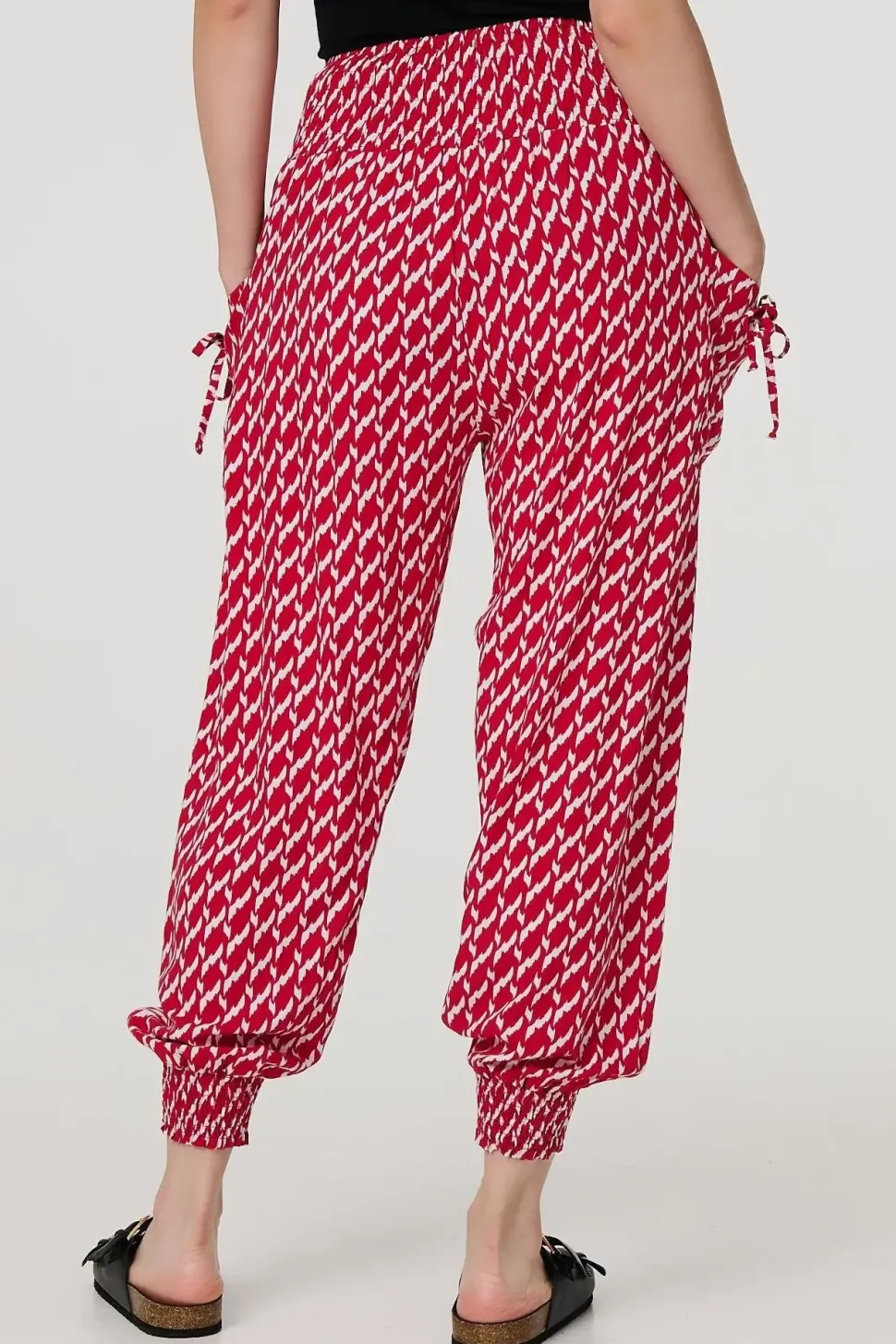 Printed Tapered Harem Trousers