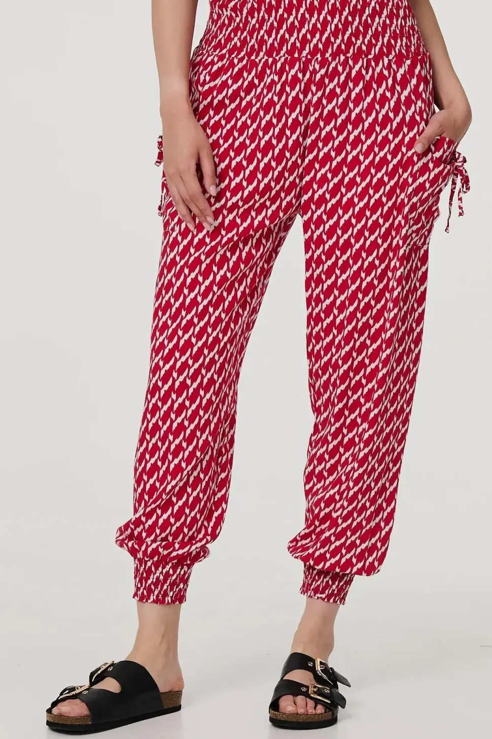 Printed Tapered Harem Trousers