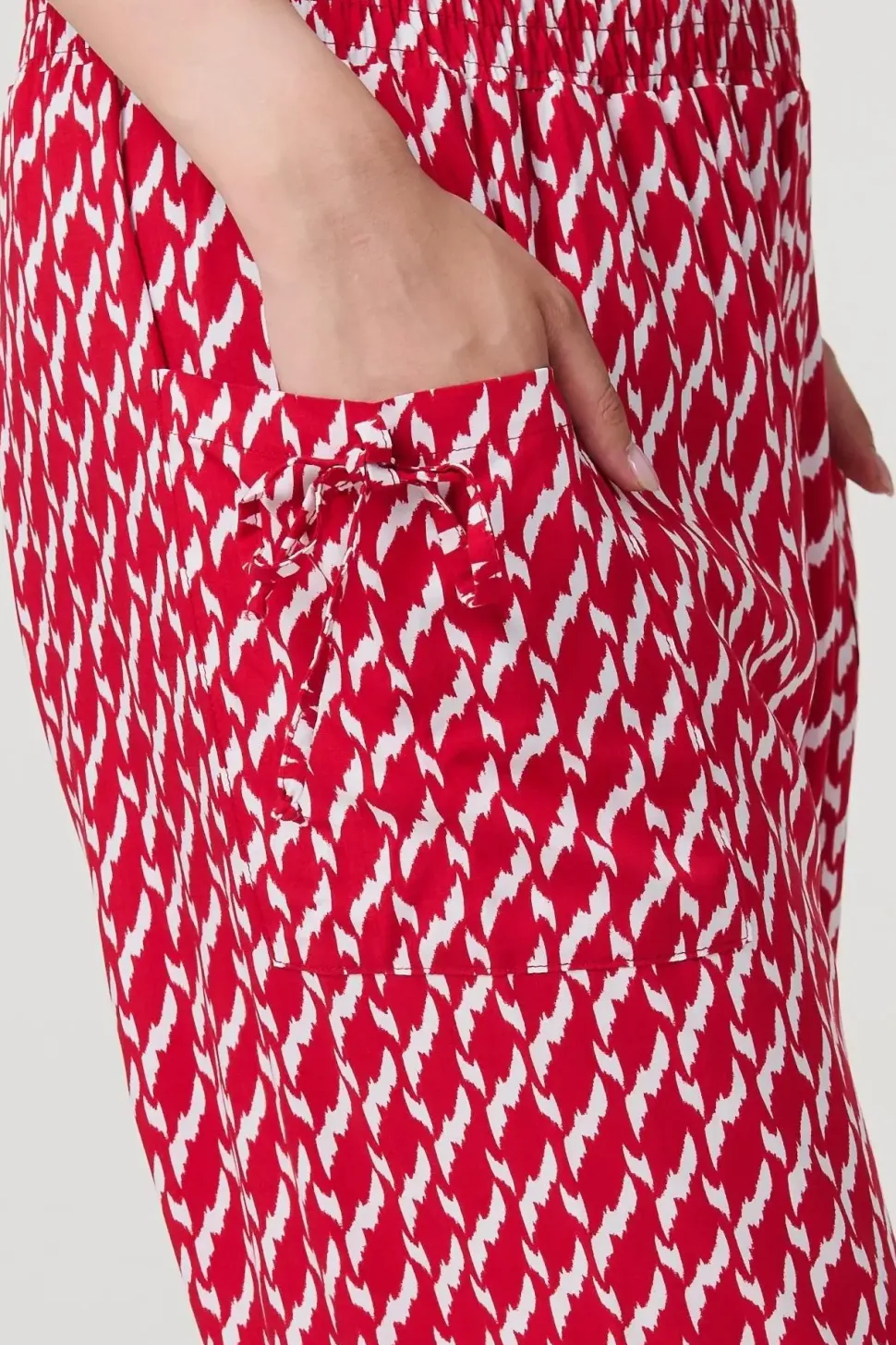 Printed Tapered Harem Trousers