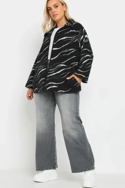 Printed Teddy Fleece Jacket