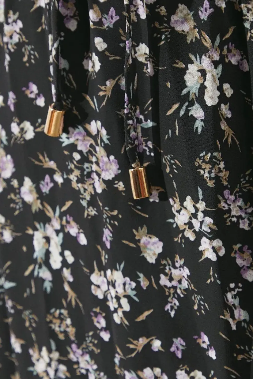 Printed Tie Detail Maxi Dress