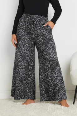 Printed Wide Leg Lounge Trousers