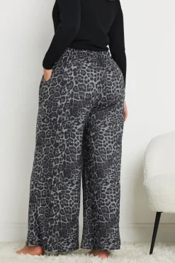 Printed Wide Leg Lounge Trousers