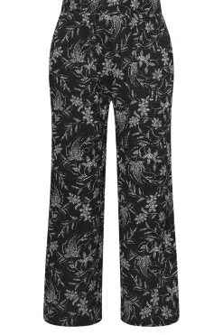 Printed Wide Leg Trousers