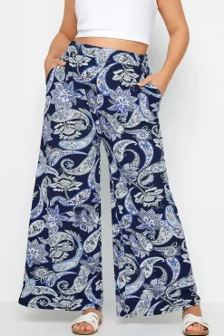 Printed Wide Leg Trousers