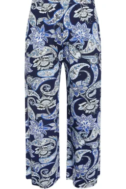 Printed Wide Leg Trousers
