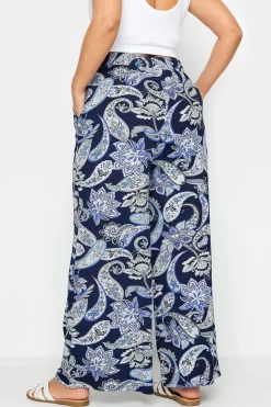 Printed Wide Leg Trousers