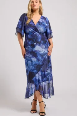 Printed Wrap Dress