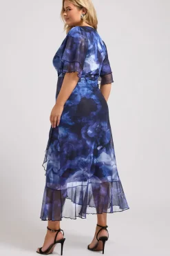 Printed Wrap Dress
